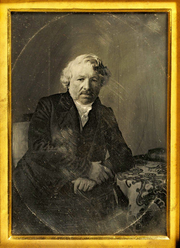 Charles Meade. Ritratto di Daguerre (1848). Dagherrotipo.