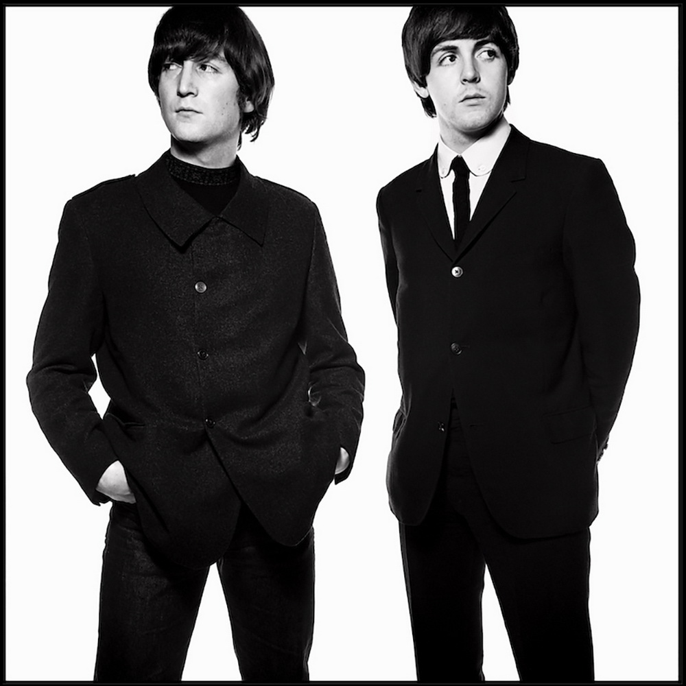 John and Paul (The Beatles), 1965. © David Bailey, courtesy of Fahey/Klein Gallery, Los Angeles