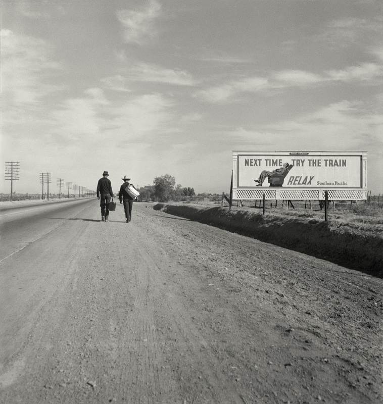 Dorothea Lange Toward Los Angeles California, 1937 The New York Public Library | Library of Congress Prints and Photographs Division Washington