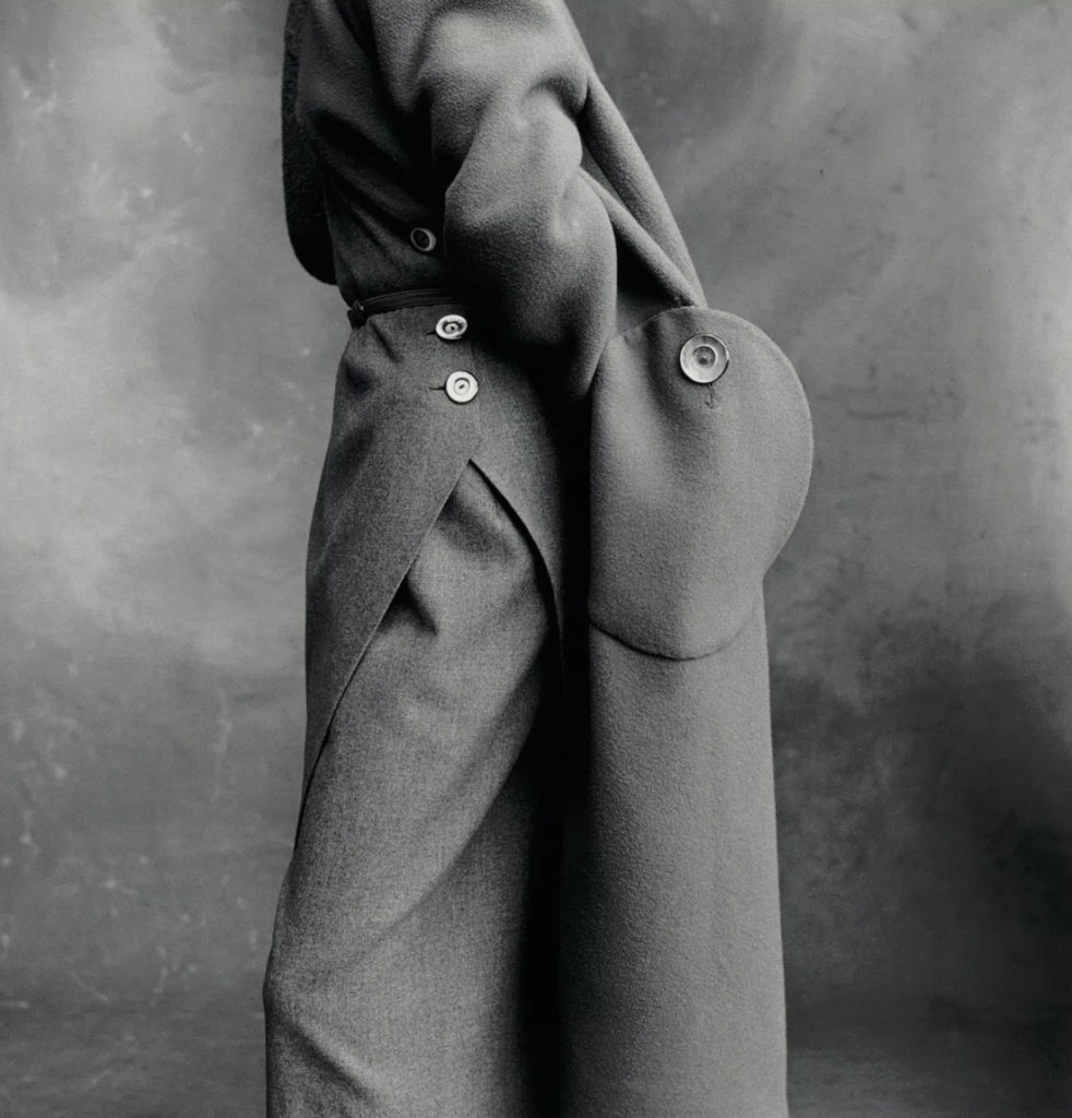 Irving Penn. Molyneux Pocket Detail, Paris, 1950 Gelatin silver print mounted to board, 10-7/8" × 10-7/16" (27.6 cm × 26.5 cm), image and paper 13" × 13" (33 cm × 33 cm), mount